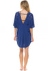 V-NECK BATWING SLEEVE WITH BACK DETAIL TUNIC - CUT OUT